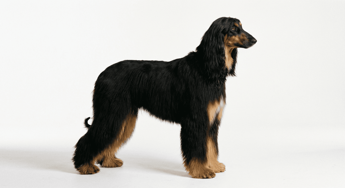 阿富汗獵犬 黑棕色