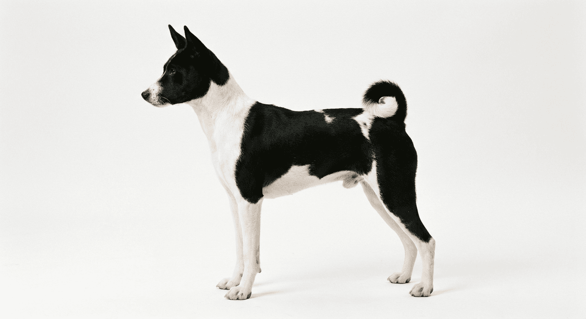 巴仙吉犬 黑白色