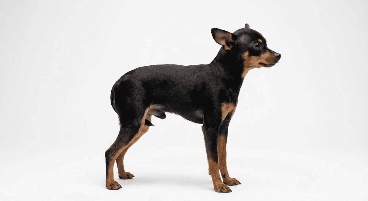 俄羅斯玩具犬 黑棕色