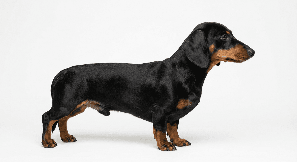兔型臘腸犬 黑棕色